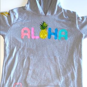 Girls Aloha Chaser Hooded Long Sleeve Shirt